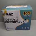 AAY Bed Pads Disposable 30" x 36" (100 Count), Extra Large Super Absorbency Disposable Underpads for Incontinence, Premium Leakproof Protective Chucks Pee Pads for Adult, Kids, Puppy Training