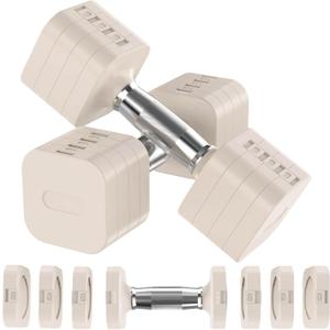 Adjustable Dumbbell Set for Women - Men, 17.6LB/22LB/26.4LB/30LB Each Pair Weights Dumbbells Set for Choice, Compact Adjustable Hand Weights for Home Gym, Office, Full Body Workout