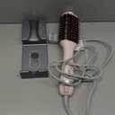 4.0 Ionic Hair Blow Dryer Brush - Lightweight 3X Faster Drying 5-in-1 Blowout Brush for More Shine, Smooth & Volume, Anti-Frizz Titanium Hot Hair Brush Straight & Curl, ESP. Long Hair (Pink & 12.6")