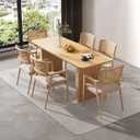 Azadx Office Chair Mat for Hardwood Floor, 8'10' Clear Desk Protector, Large Plastic Mat for Dining and Living Room, Easy Glide Rolling