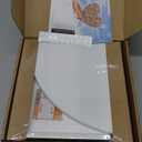 Forbena White Corner Floating Shelves for Wall Set of 4, Rounded Corner Shelves Wall Mounted for Kids Bedroom Books, Cute Wood Hanging Corner Shelf for Bathroom Decor, Living Room, Small Spaces (10" Depth)