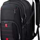 ANTERK Extra Large Travel Laptop Backpack, 17.3 Inch Carry on Backpack for Men Women, Big Anti Theft Water Resistant College Bussiness TSA Airline Approved Work Computer Backpack, Black
