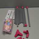 Toy Baby Doll Crib for 18'' Dolls, Cute Pink Heart Designed Baby Doll Bed with Carry Bag, Toy Crib Doll Furniture for 3 Years+ Girls