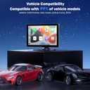 9" Wireless Apple Carplay Screen for Car with 4K Dash Cam, Portable Apple Carplay & Android Auto with 1080p Backup Camera DVR, Voice Control/GPS Navigation/Mirror Link/BT