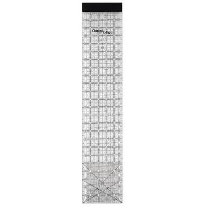 OmniEdge 5" x 24" Clear Acrylic Quilting Ruler with Removable Lip by Omnigrid