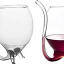 Vampire Shape Wine Glasses 10oz Straw Red Wine Glass 300ml