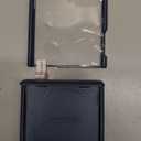 SURITCH for Samsung Galaxy Z Flip7 Case with 360 Rotatable Hand Strap Phone Grip Holder & Invisible Kickstand & Screen Protector, Protective Cover for Flip 7 -Dark Blue