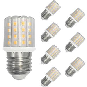 E26 LED Corn Light Bulbs,5W Warm Light 3000K, Equivalent to 60W E26 Halogen Bulbs,AC 85-265V, 360 Beam Angle,Edison Screw SES LED Corn Lamp, Not Dimmable, Pack of 8