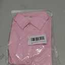 DHTS Boys' Dress Shirts Toddle Boy Long Sleeve Uniform Shirt for Kids (Pink)