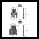 Pipe Thread Cutting Tool,Electric Drill Compatible Pvc Pipes Threader Kit,PVC Thread Maker Tools for Electric Drill,1/2" (DN15) 3/4" (DN20)