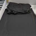 Women Goth Sheer Dress, Mock Neck Sleeveless Rave High Slit Dress with Hooded, EDM Music Festival Outfits (Large, Black)