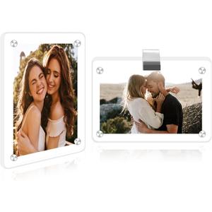 Acrylic Magnetic Photo Visor Clips For Cars, Car Picture Frame Visor Clip, Car Visor Clip For Pictures, Car Visor Picture Clip, Personalized Car Picture Frame, Car Picture Holder