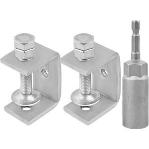 304 Stainless Steel C-Clamps,45mm Heavy Duty Tiger Clamps for Woodworking,C-Clamp 2 pack