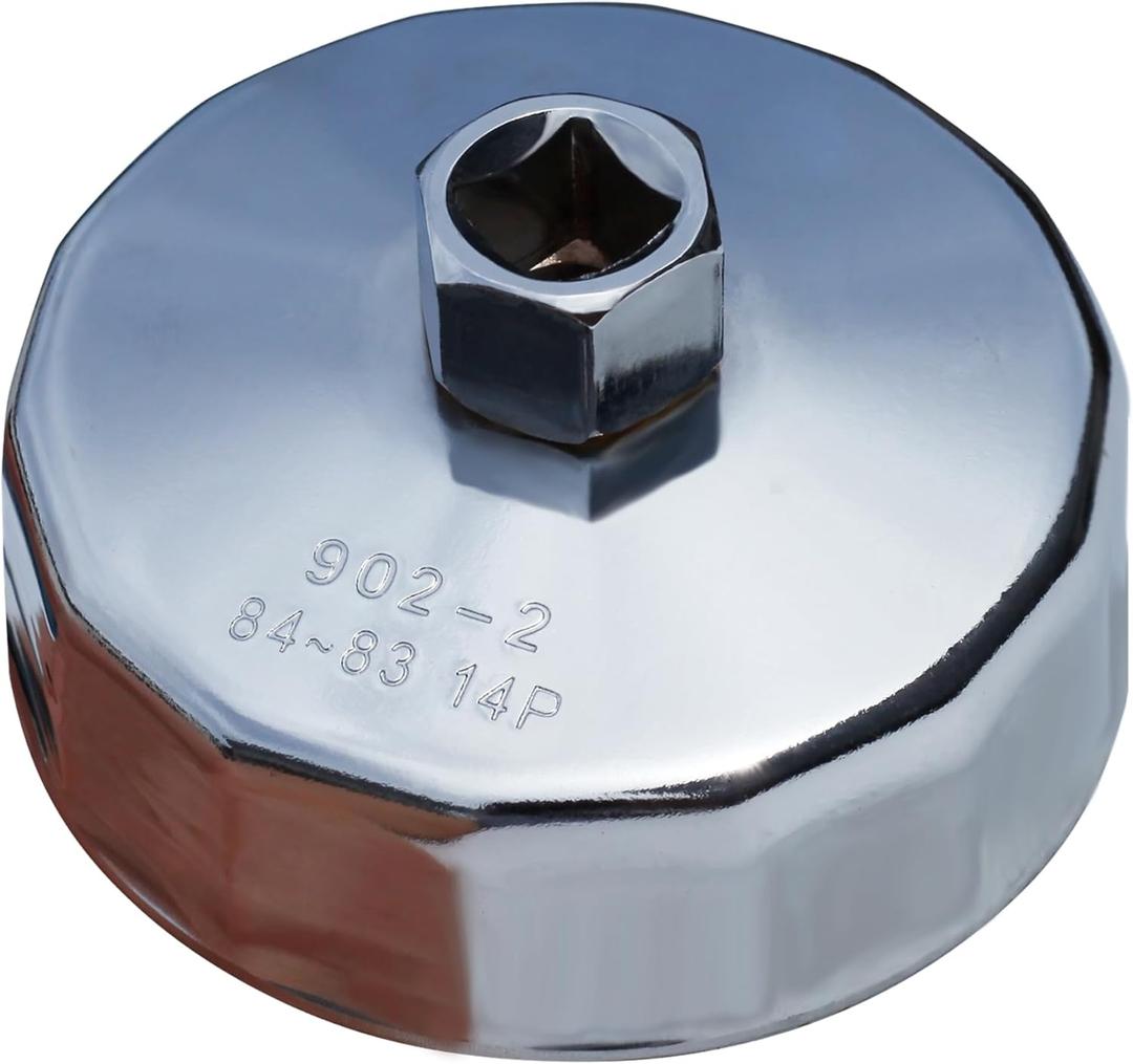 84mm 14Flutes Oil Filter Wrench for Sprinter, Jeep and Dodge. Oil Filter Cap Socket Removal Tool for Changing Oil