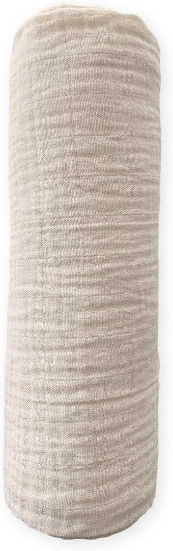 SwaddleDesigns Cotton Muslin Swaddle Blanket, Receiving Blanket for Baby Boys & Girls, Best Registry Gift, 46x46 inches, Oatmeal