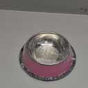 Stainless Steel Dog Bowls, Food and Water Non Slip Anti Skid Stackable Pet Puppy Dishes for Small, Medium and Large Dogs (2 Pack) (1.5 Cup/12 oz, Pink)