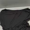 Floerns Women's Elegant Long Dress Asymmetrical Off Shoulder Ruched Slit Bodycon Cocktail Dresses (Large, Black)