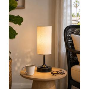 EZVALO Cordless Table Lamp, Ambient Light, Dimmable, Touch, Timer, 2700K, Decor, Portable, LED, Desk Lamp, Bedside, Kitchen Lamp, Wireless, Rechargeable, Battery Operated, for Bedroom, Living Room