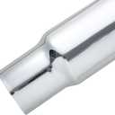 Chrome Stack 6Inch (reduce to 5inch OD), 36inch Length Bull Horn