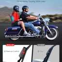 Benlari 26inch Passenger Sissy Bar Backrest and 4 Point Docking Hardware Kit Fit for Harley Davidson Touring Street Glide Electra Glide Road King Road Glide 2014-2024, Black