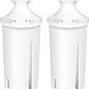 Fil-Fresh 2-Pack Filter Replacements for Brita Water Pitchers and Dispensers, NSF 53&42 Certified to Reduce Cadmium, Mercury, Copper, Zinc, BPA free, Lasts 2 Months or 40 Gallons