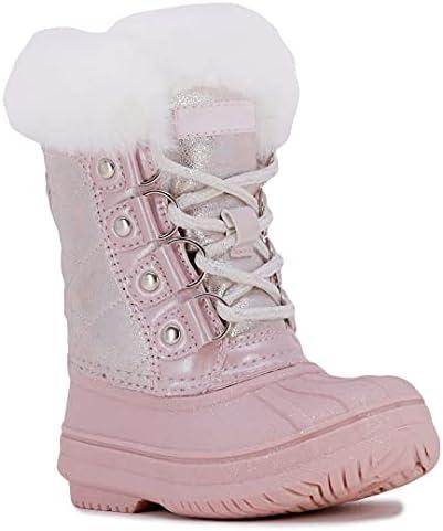 LONDON FOG Girls Toddler Endfield Cold Weather Warm Lined Snow Boot Size 10