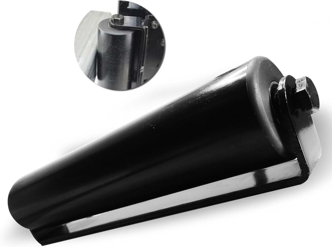 Single Slide Gate Guide Roller with C Post Welded Bracket, Hard Nylon Sliding Rolling Gates Guider, Heavy Duty Sealed Ball Bearing Side Roller Assembly (12 Inches - Single Package)