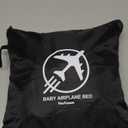 Baby Airplane Bed, Baby Travel Essentials for Flying, Portable Plane Seat Foot Rest Extender Must Haves for Infants Under 8 Months (Black)