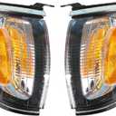 Parking/Side Marker Light Electroplated Frame of Corner Light Replacement for Tacoma 2001 2002 2003 2004 Replacement for 8161004080 8162004080