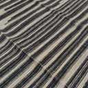 GarveeHome Beige Black 5x7 Washable Area Rug for Living Room: Modern Striped Washable Living Room Area Rug Striped Modern Non Slip Low Pile Carpet for Bedroom Soft Stain-Resistant Carpet.