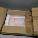 Pro Rolling Garment Bag - Detachable Handle & Extended Base, Waterproof PVC Leather with Shoe/Cosmetic Pockets, Silent Wheels for Air Travel/Weddings (48.5" Hanging System)Pink