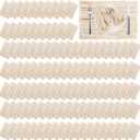 Zhehao 200 Pack Cheese Cloth Napkins Bulk 16 x 16 Inch Cheesecloth Gauze Cheese Cloth Dinner Table Napkins Rustic Wrinkled Decorative for Wedding Reception Shower Party(Beige)