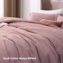 Bedsure Full Comforter Set - Dusty Rose Soft Bedding for All Seasons, Cationic Dyed Bed Set, 3 Pieces, 1 Full Size Comforter (82"x86") and 2 Pillow Shams (20"x26"+2")