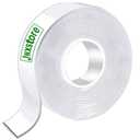 Jwxstore Double Sided Tape Heavy Duty, 16.5FT Nano Double Sided Adhesive Tape, Clear Mounting Tape Picture Hanging Adhesive Strips