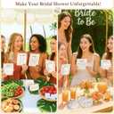 STOFINITY Wildflower Bridal Shower Games for Guests - Wedding Advice and Wishes for The Mr and Mrs, Find The Guest Bingo Bridal Shower Decorations, Funny He Said She Said Would You Rather Game Ideas