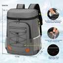 Backpack Cooler Insulated Leak Proof, Lightweight Soft Sided Cooler Backpack for Men Women, Waterproof Beach Cooler Bag Lunch Backpack for Camping Hiking Picnic Fishing Travel Outdoor