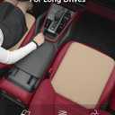 Car Seat Cushion – Breathable Nappa-Style Microfiber Leather & Premium Memory Foam, Non-Slip Seat Pad for Car/SUV/Truck/Office Chair,Lower Back & Hip Support (Beige)