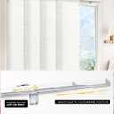 UNISHADES Panel Track Blinds for Sliding Glass Doors, Lattice White, W x 96"H