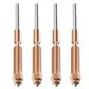 4PCS Quick Swap Nozzle Kit for Creality K2 Series (K2/K2 Pro/K2 Plus/Hi), 0.2 0.4 0.6mm Titanium Heat Break, Copper Body with Hardened Steel Tip