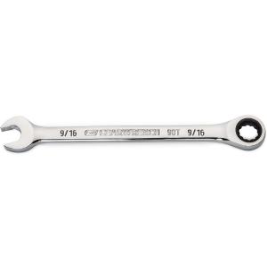 GEARWRENCH 9/16" 4 Degree Swing Arch 12 Point Ratcheting Combination Wrench - 86946