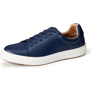 Amazon Essentials Men's Low Top Classic Sneakers (9.5, Navy)