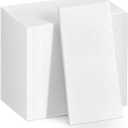 100 Pack Disposable Linen Feel Guest Towels Disposable Bathroom Napkins Cloth-Like Hand Tissue Paper for Bathroom Party Powder Room Hotel Fancy Restaurant (White)
