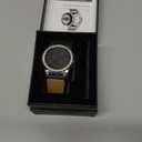 MioHHR Leather Watch Bands with Stainless Steel Case Compatible with Google Pixel Watch 3 2 1,Genuine Leather Replacement Bands for Google Pixel Watch 41mm 45mm Women Men