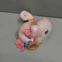Fuzqq Baby Girl Toys 0-6 Months,Musical Stuffed Animal Plush Toy with Rattle,Soft Newborn Toy for 0 3 6 9 12 Months Girls,Baby Girl Gift,Pink