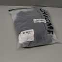 CHICME Women's Glitter Party Dress V-Neck Mesh Sheer Lantern Sleeve Mini Dresses Zipper Back Slim Fit Evening Dress (Medium, Black)