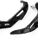 Motorcycle Handguards Compatible with Ninja 500 SE 2025 Ninja 400 300 250R ZX6R ZX10R ZX4RR ZX14R Ninja 1000SX Aluminum Brake Clutch Lever Guards Protector (Black)