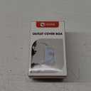 EUDEMON Baby Safety Electrical Outlet Cover Box Childproof Large Plug Cover for Babyproofing Outlets Easy to Install & Use (1 Pack,White)