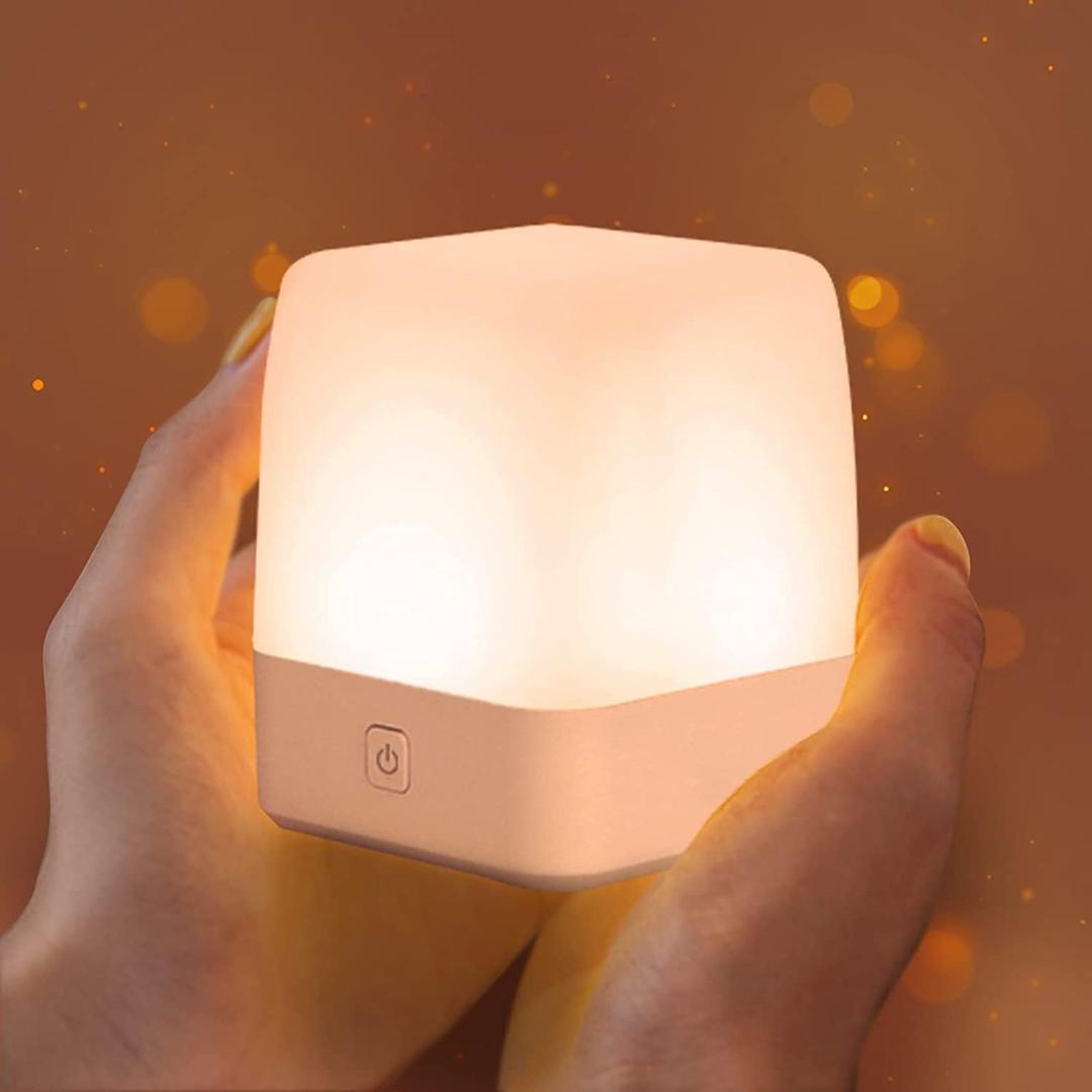 Kids Night Light - LED Touch Dimmable Rechargeable Portable Lamp with Memory Function for Bedroom & Nursery