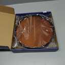 Farmhouse Oak 9" Lazy Susan Turntable Organizer for Cabinet, Round Wooden Lazy Susan Organization and Storage for Dining Table, Pantry, Kitchen, Countertop, Cupboard,Home Decor, Walnut Wood