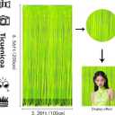 2 x 3 Pack 3.28ft x 6.56ft Glow in The Dark Party Decor Supplies for Wedding Birthday Baby Shower Bachelorette Banners DecorationsFluorescent Macaron Yello